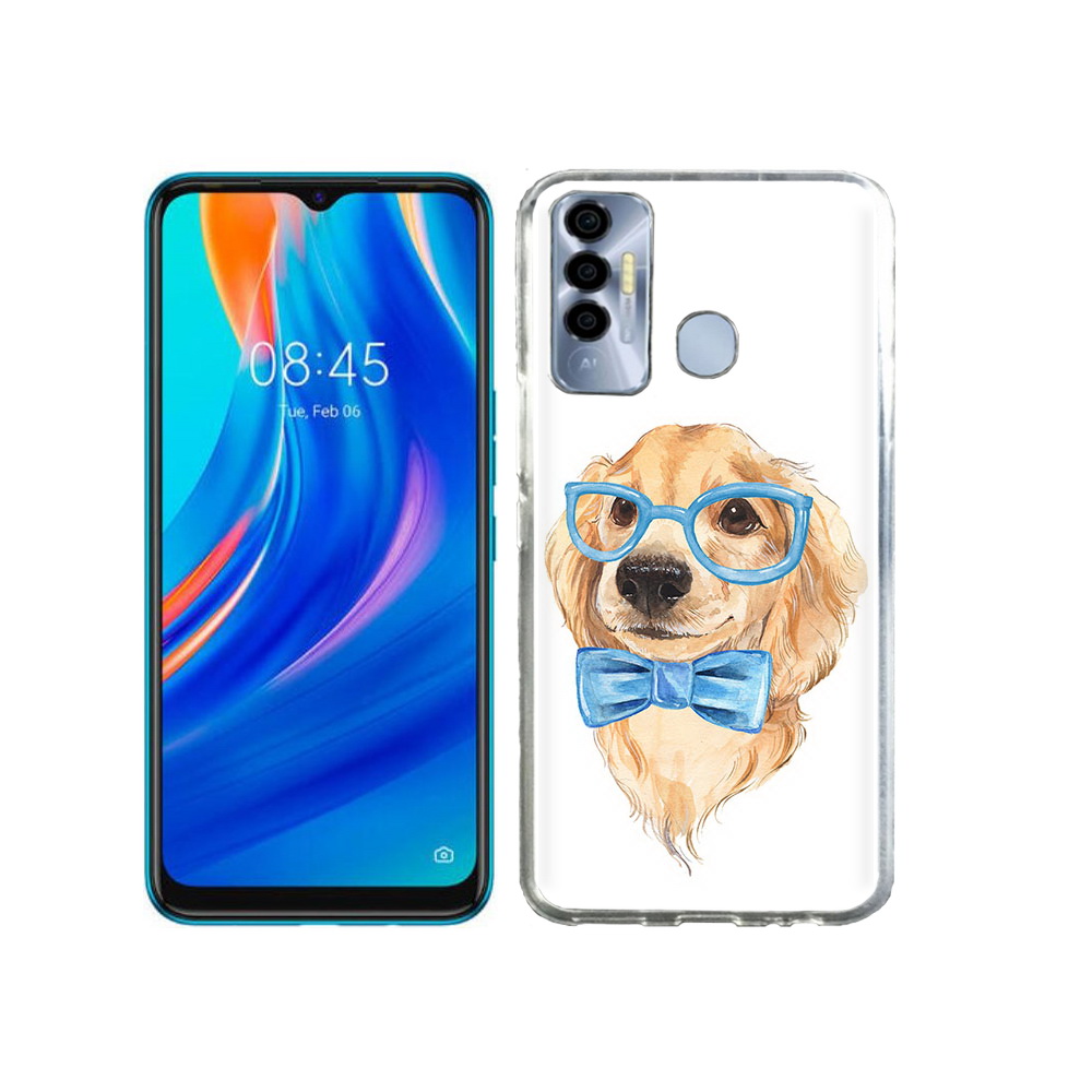 

Чехол MyPads Tocco для Tecno Spark 7P Собака интеллигент, Прозрачный, Tocco