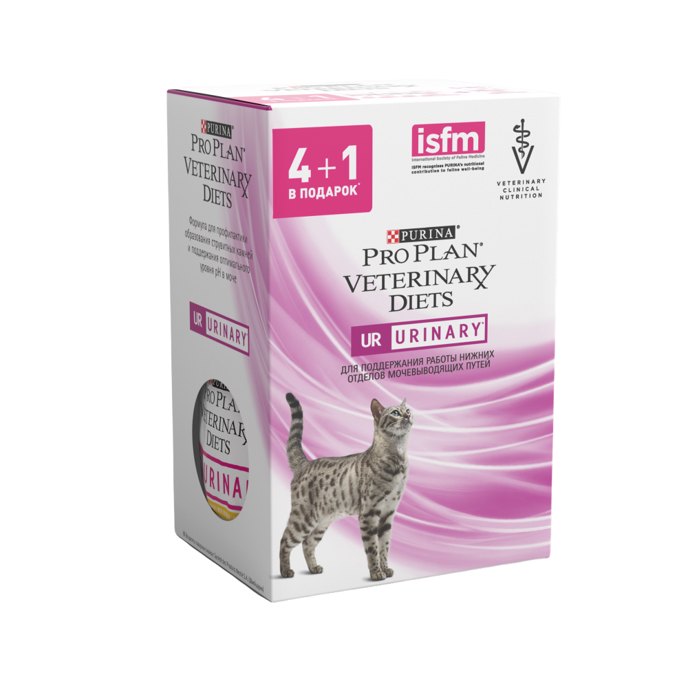 фото Влажный корм для кошек pro plan veterinary diets ur st/ox с курицей 3шт, 2шт с лососем 85г