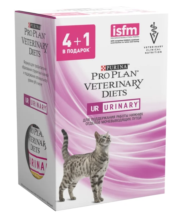 фото Влажный корм для кошек pro plan veterinary diets ur st/ox с курицей 3шт, 2шт с лососем 85г