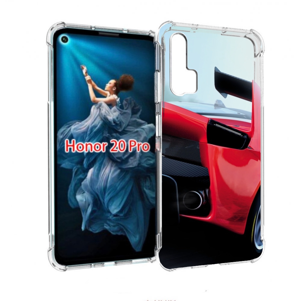 

Чехол бампер MyPads Крыло-машины мужской для Honor 20 Pro против, Прозрачный, Tocco
