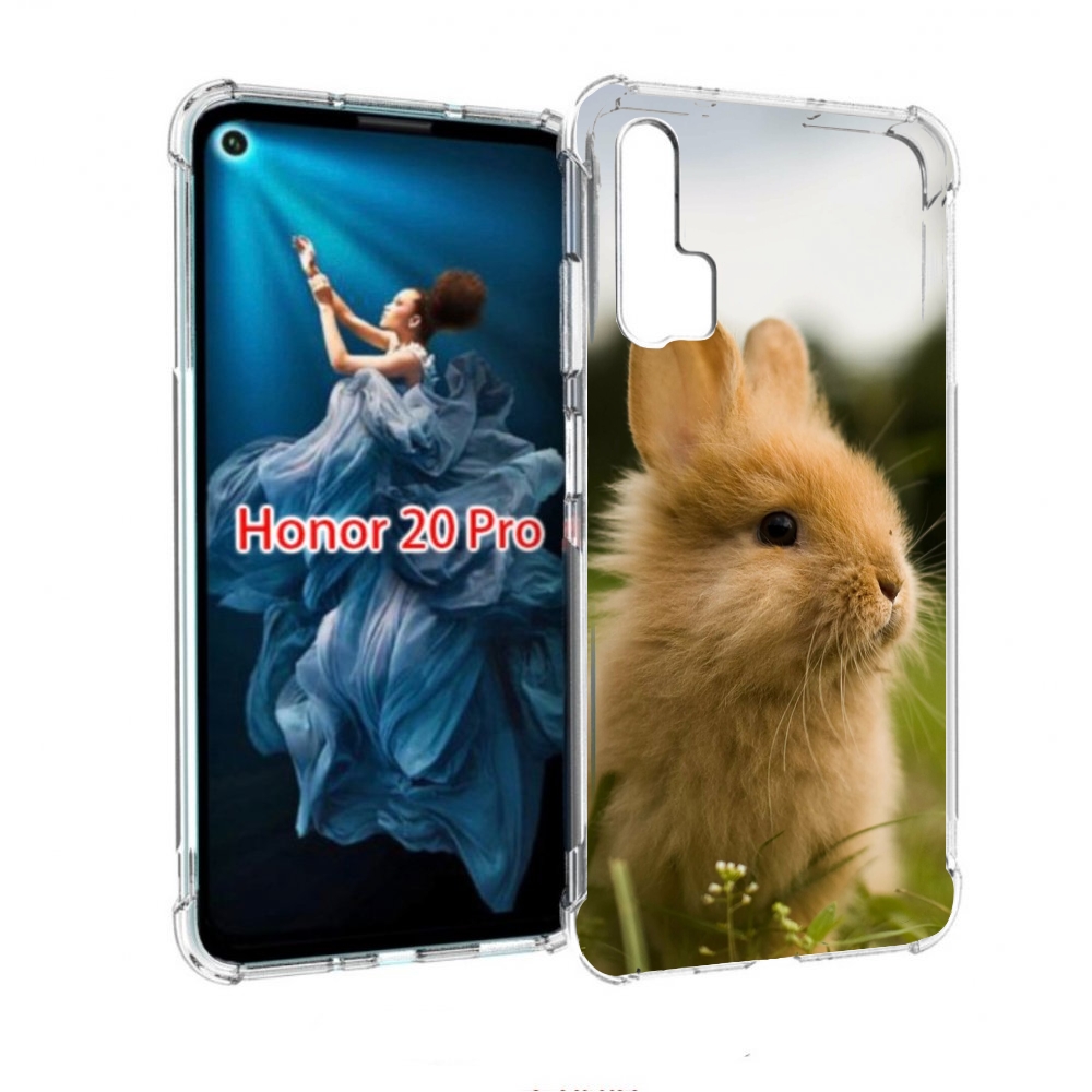 

Чехол бампер MyPads Кролик для Honor 20 Pro противоударный, Прозрачный, Tocco