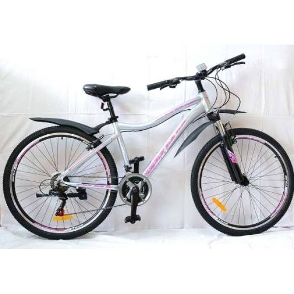 Велосипед 26 MAKS IRIS MD (ALU рама) (21-ск.) (рама 17) Черный/розовый