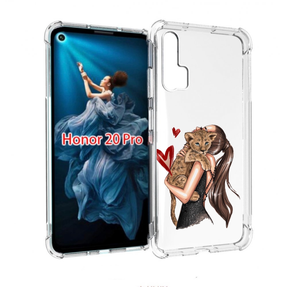 

Чехол бампер MyPads Кошачья-любовь для Honor 20 Pro противоударный, Прозрачный, Tocco