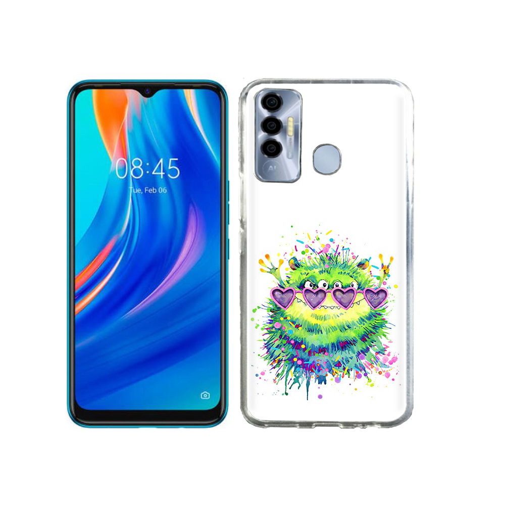 

Чехол MyPads Tocco для Tecno Spark 7P Пушистый персонаж, Прозрачный, Tocco