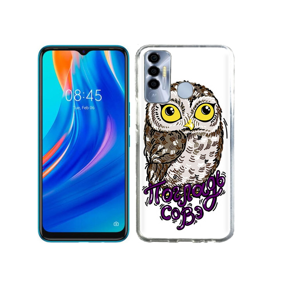 

Чехол MyPads Tocco для Tecno Spark 7P Погладь Совэ, Прозрачный, Tocco