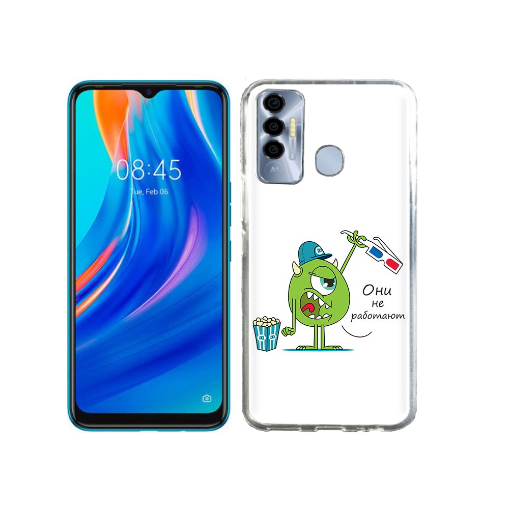 Чехол MyPads Tocco для Tecno Spark 7P Очки не работают
