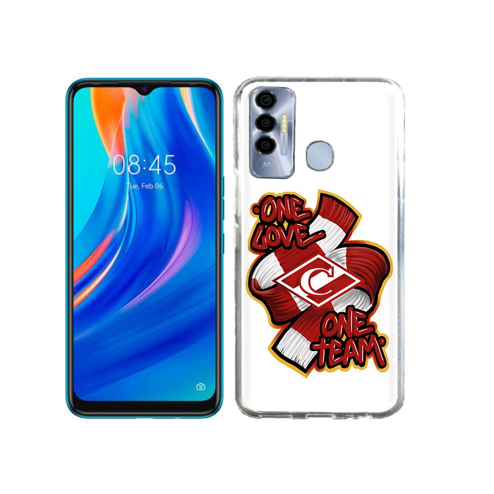 

Чехол MyPads Tocco для Tecno Spark 7P Одна любовь-Спартак, Прозрачный, Tocco
