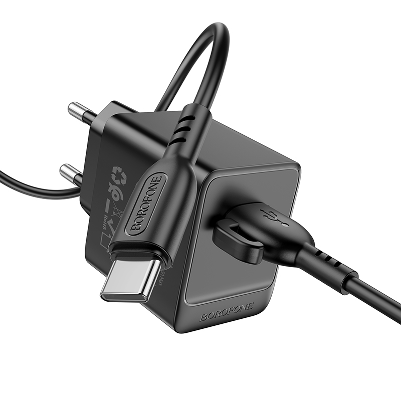 

Сетевое зарядное устройство Borofone BAS11A micro usb - usb 1xUSB 2.1 А черный, BAS11A