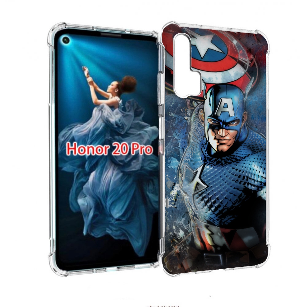 

Чехол бампер MyPads Комикс-капитан-Америка для Honor 20 Pro прот, Прозрачный, Tocco