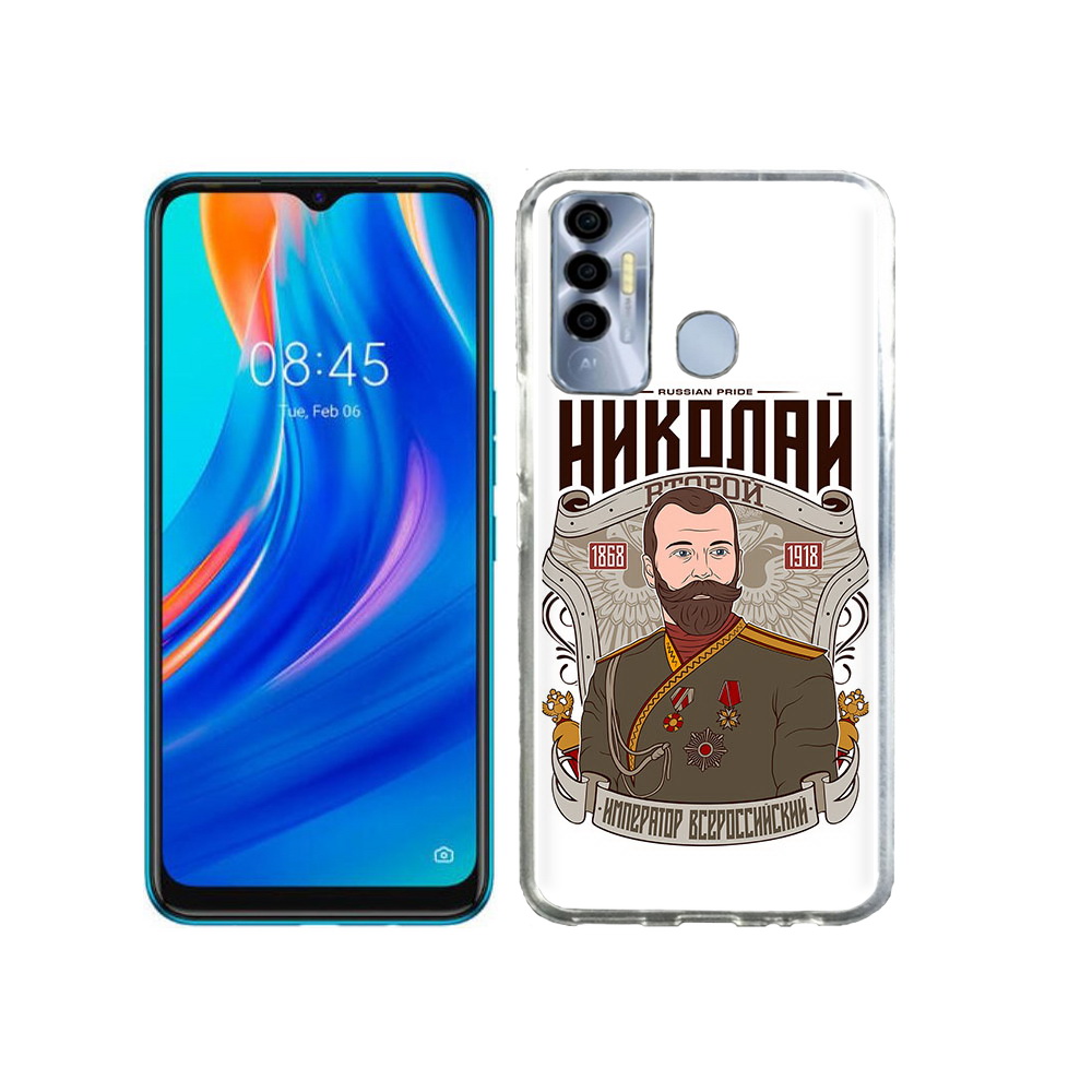 

Чехол MyPads Tocco для Tecno Spark 7P Николай второй, Прозрачный, Tocco