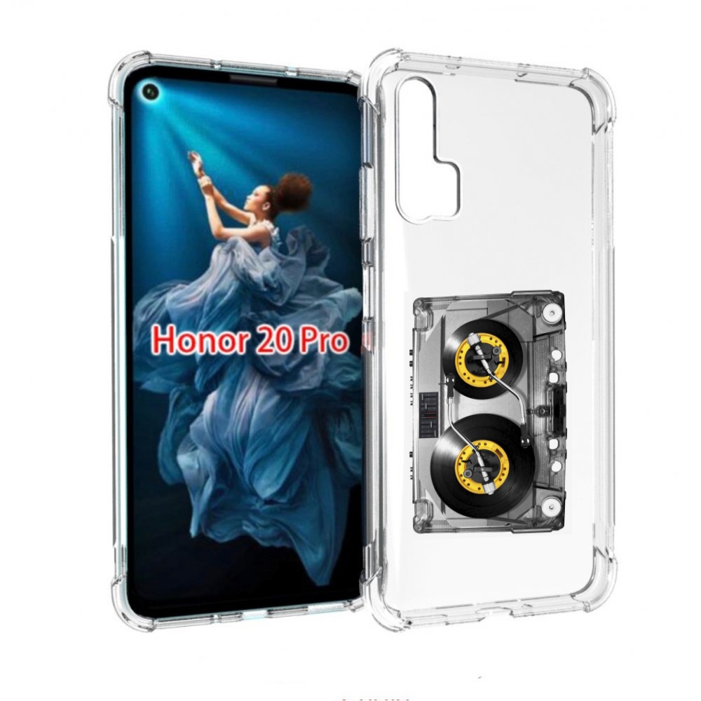 

Чехол бампер MyPads Кассета музыкальная для Honor 20 Pro противо, Прозрачный, Tocco