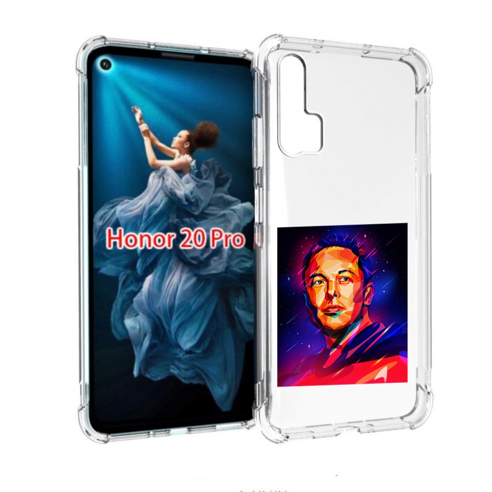 

Чехол бампер MyPads Илон-Маск для Honor 20 Pro противоударный, Прозрачный, Tocco
