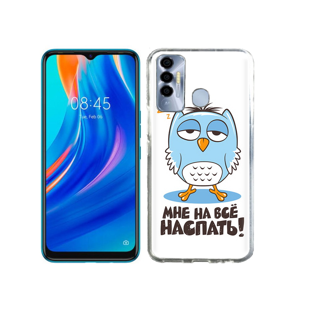 

Чехол MyPads Tocco для Tecno Spark 7P Мне на все наспать, Прозрачный, Tocco