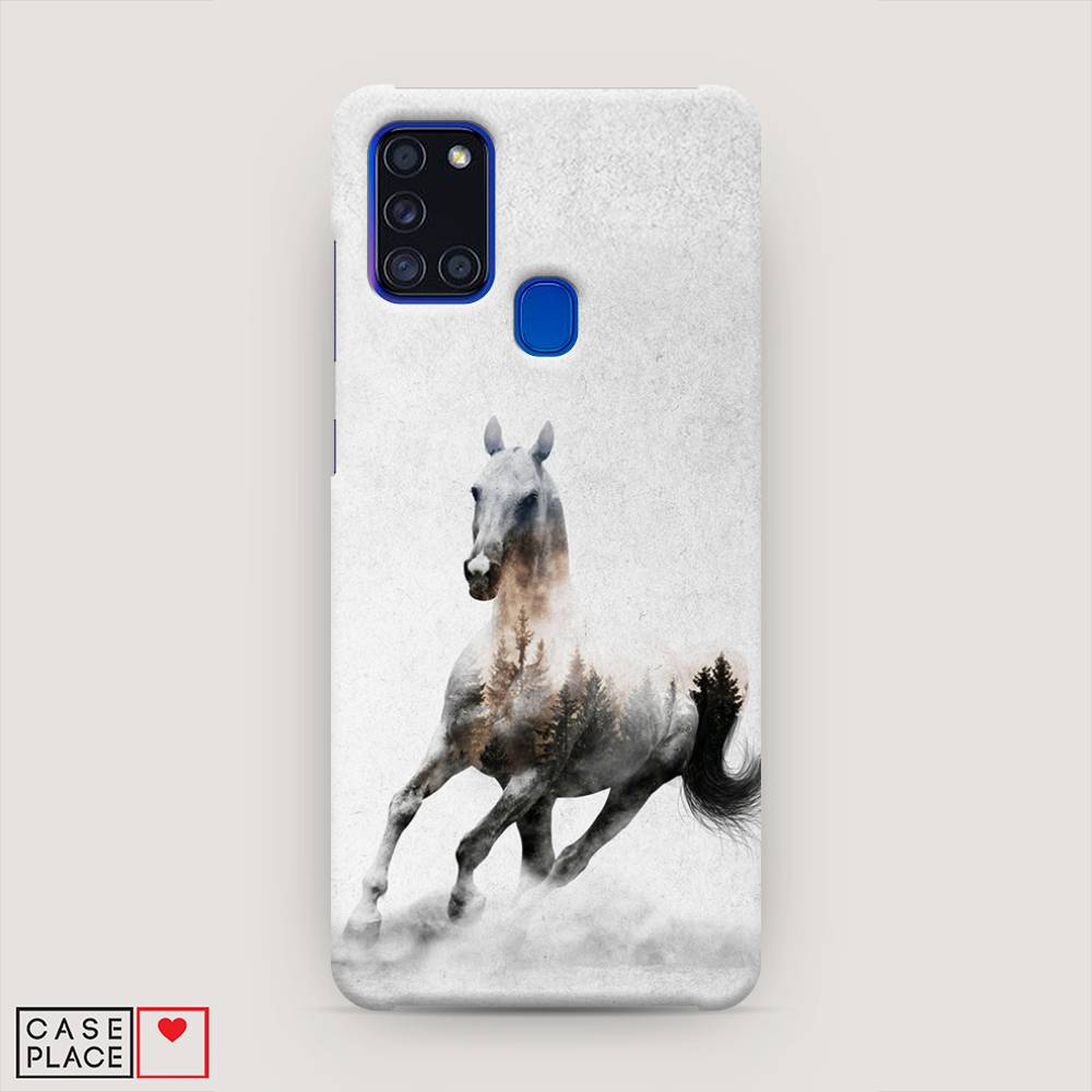 

Пластиковый чехол "Лошадь лес" на Samsung Galaxy A21s, 2100220-1