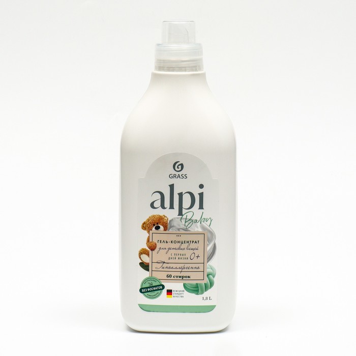 

Концентрированное жидкое средство для стирки детское ALPI sensetive gel 1,8 л