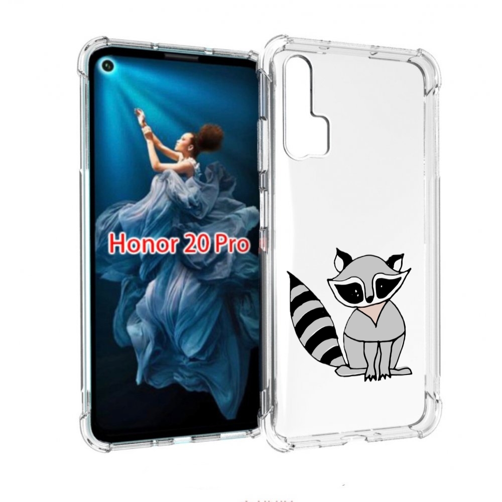 

Чехол бампер MyPads Енотик для Honor 20 Pro противоударный, Прозрачный, Tocco