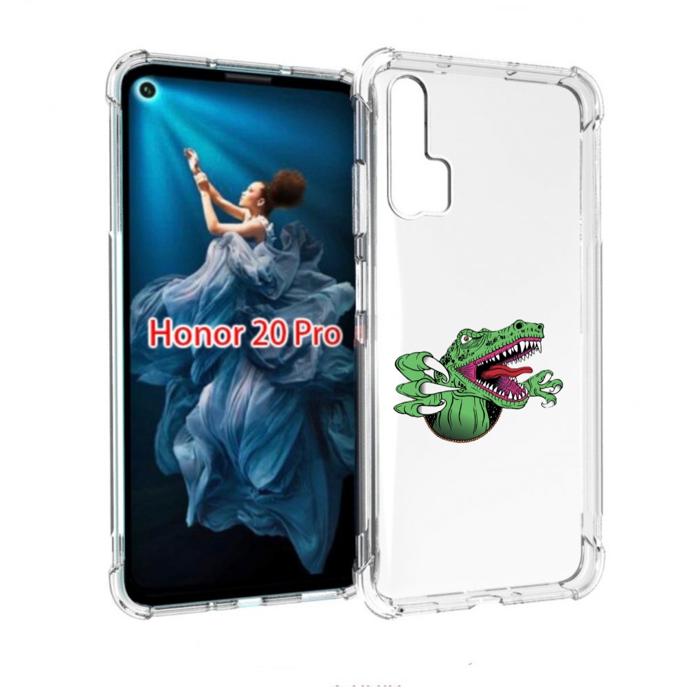 

Чехол бампер MyPads Динозавр для Honor 20 Pro противоударный, Прозрачный, Tocco