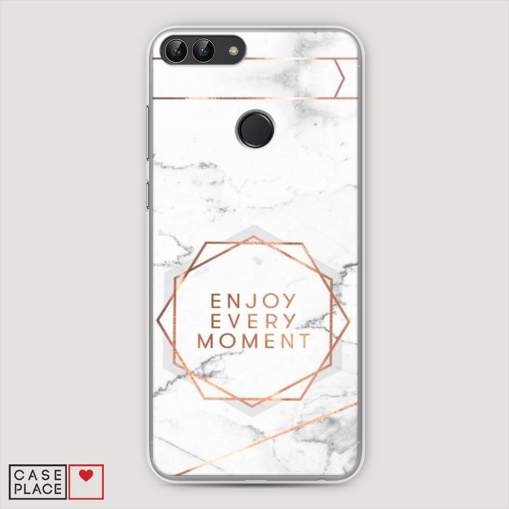 

Чехол Awog "Enjoy every moment мрамор" для Huawei P Smart