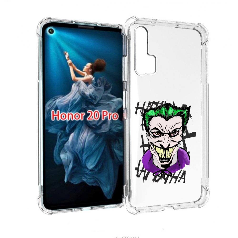 

Чехол бампер MyPads Джокер-крейзи для Honor 20 Pro противоударный, Прозрачный, Tocco