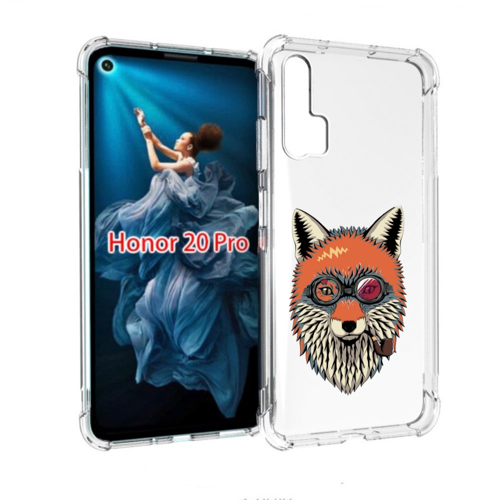 

Чехол бампер MyPads Деловой лис для Honor 20 Pro противоударный, Прозрачный, Tocco