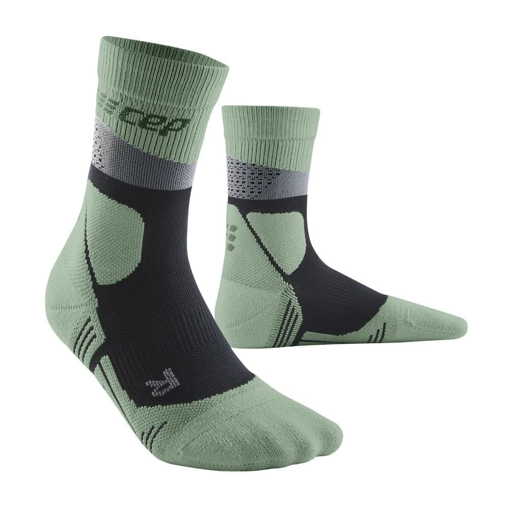 

CEP HIKING MAX MID CUT COMPRESSION SOCKS Компрессионные носки Серый/Мятный 4, Серый;зеленый, C073M-2M-2