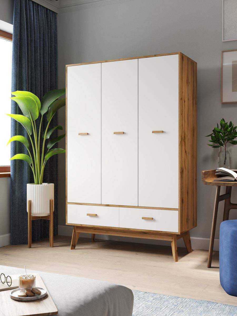 Шкаф Принцесса Мелания 2423 белыйдуб вотан 119x50x185 см 21990₽