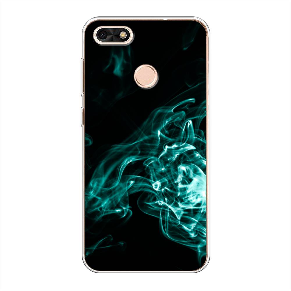 

Чехол на Huawei Nova Lite (2017) "Дым", Голубой;черный, 64750-3