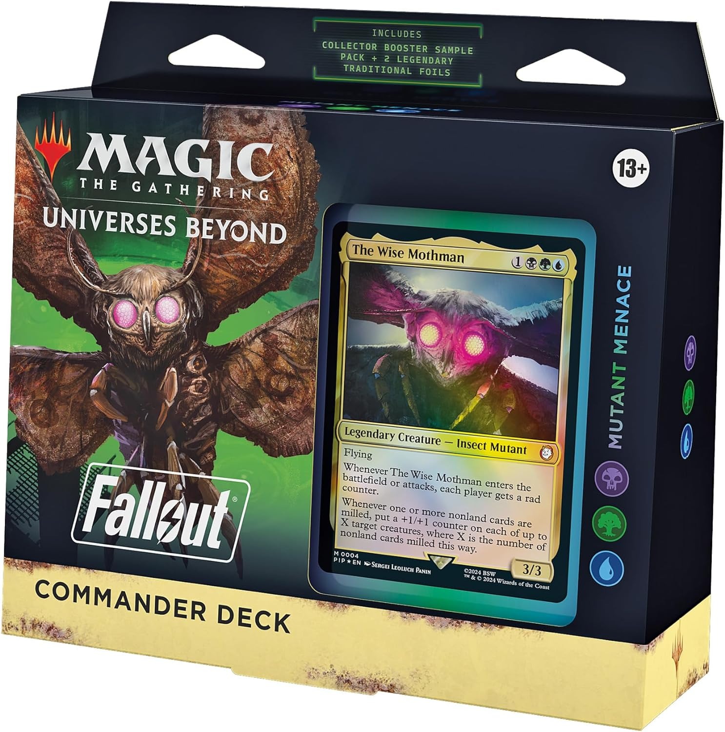 Дополнение для игры Magic The Gathering MTG Commander Deck Fallout MutantMenace Английский дополнение для magic the gathering commander deck riveteers rampage streets of new capenna