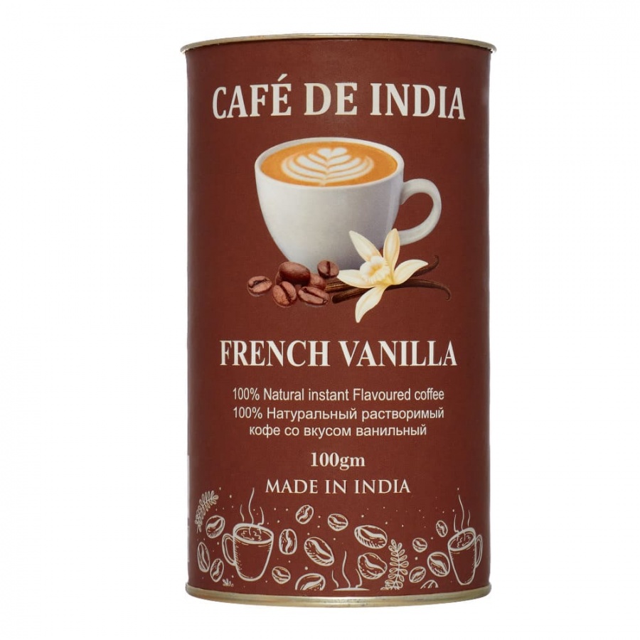 Кофе Bharat Bazaar со вкусом французской ванили100г