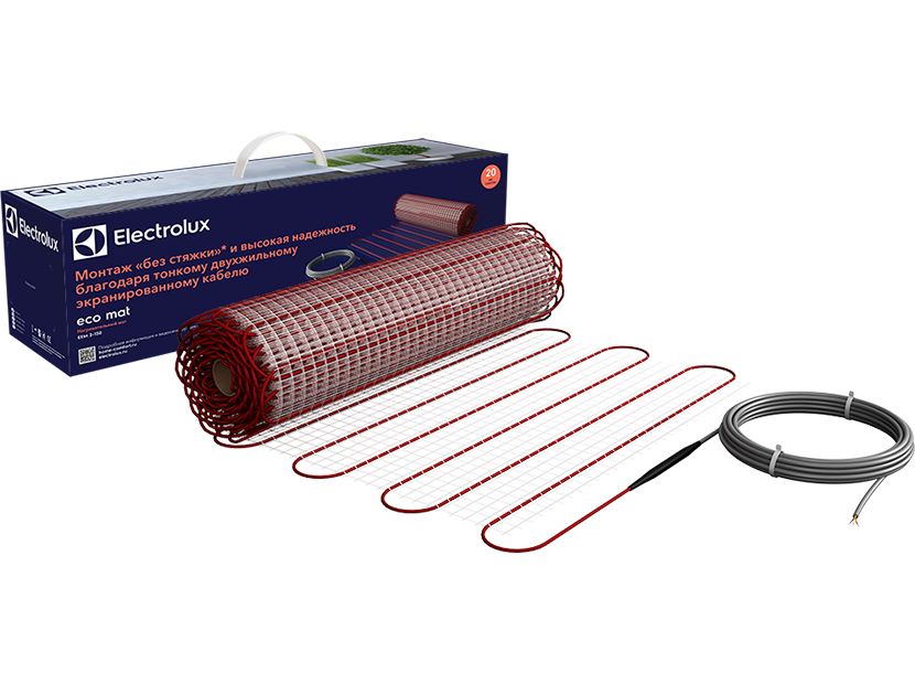 Нагреват. мат Electrolux Eco Mat EEM 2-150-5кв.м без электром.излуч(к-т теп.пола с терм-м)