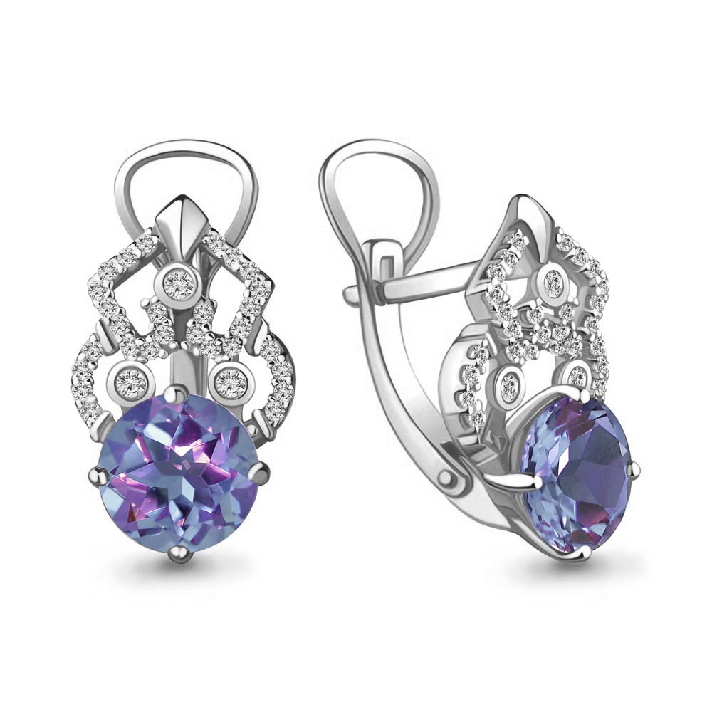 

Серьги из серебра с алекситом Aquamarine 4457425А_925_р, 4457425А_925_р