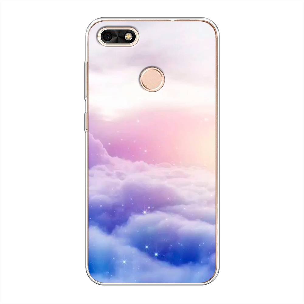 

Чехол на Huawei Nova Lite (2017) "Небеса", Голубой;белый;розовый, 64750-2