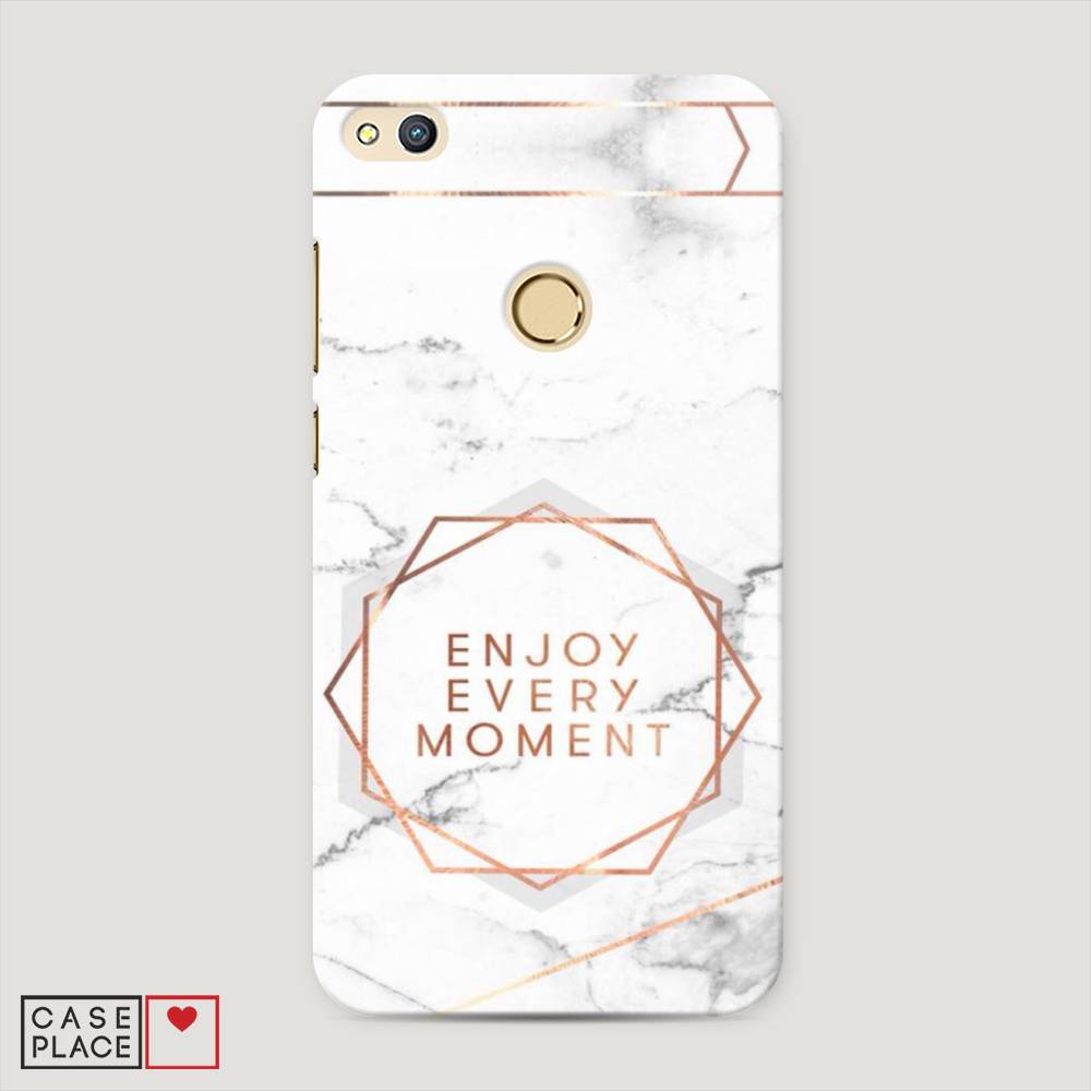 

Чехол Awog "Enjoy every moment мрамор" для Honor 8 Lite, 63920-5