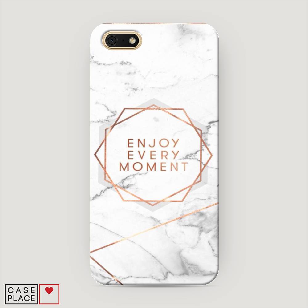 

Чехол Awog "Enjoy every moment мрамор" для Honor 7A, 65220-5