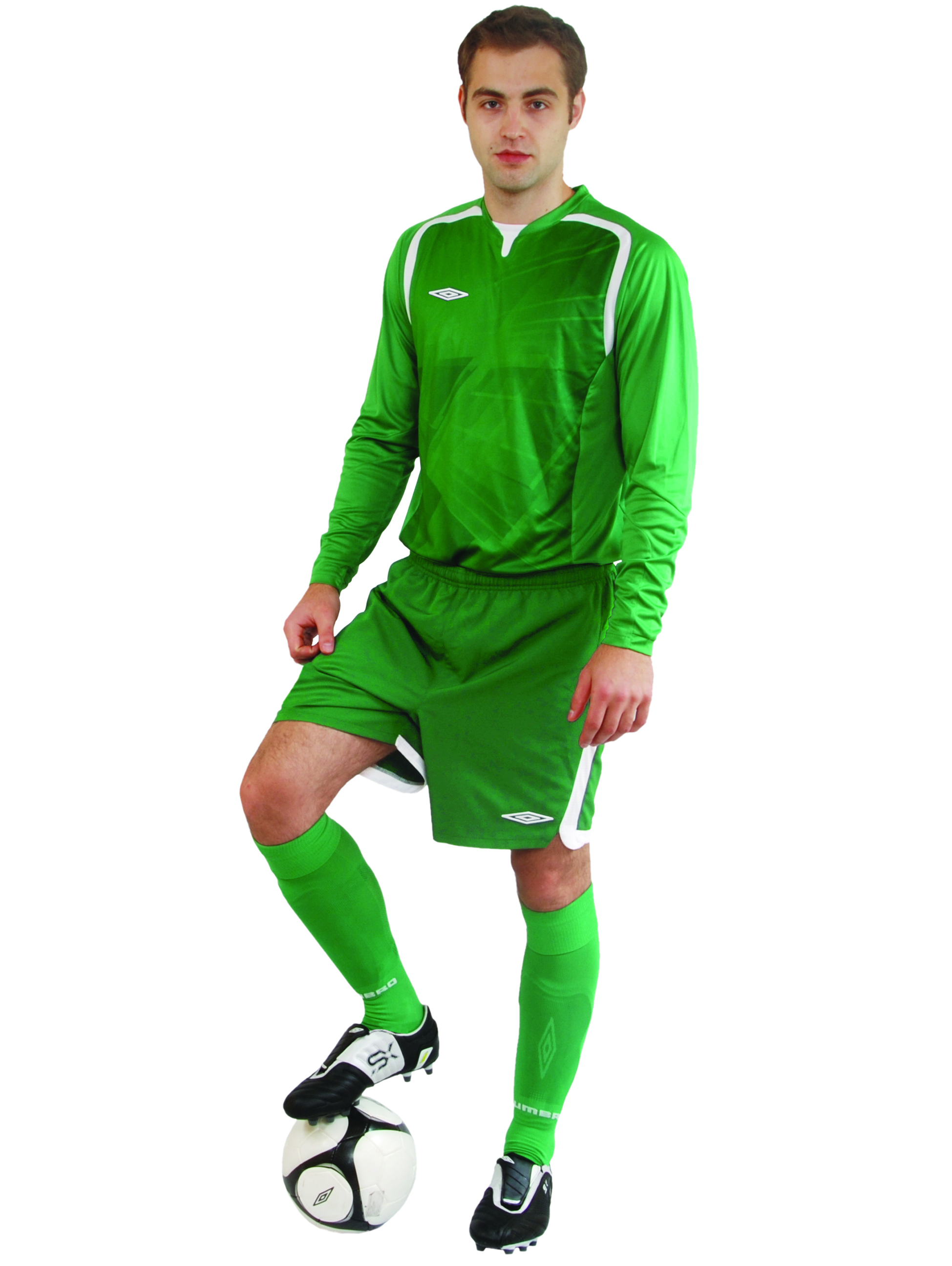 

Лонгслив унисекс Umbro U91774 зеленый XL, U91774