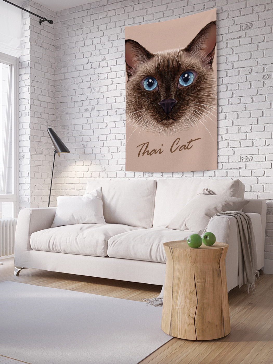 

Вертикальное фотопанно на стену JoyArty Тайский кот 150x200 см, Тайский кот