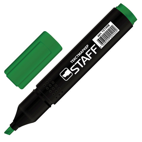 

Маркер-текстовыделитель Staff Stick 1-4мм, зеленый, прямоугольный корпус, 12шт.