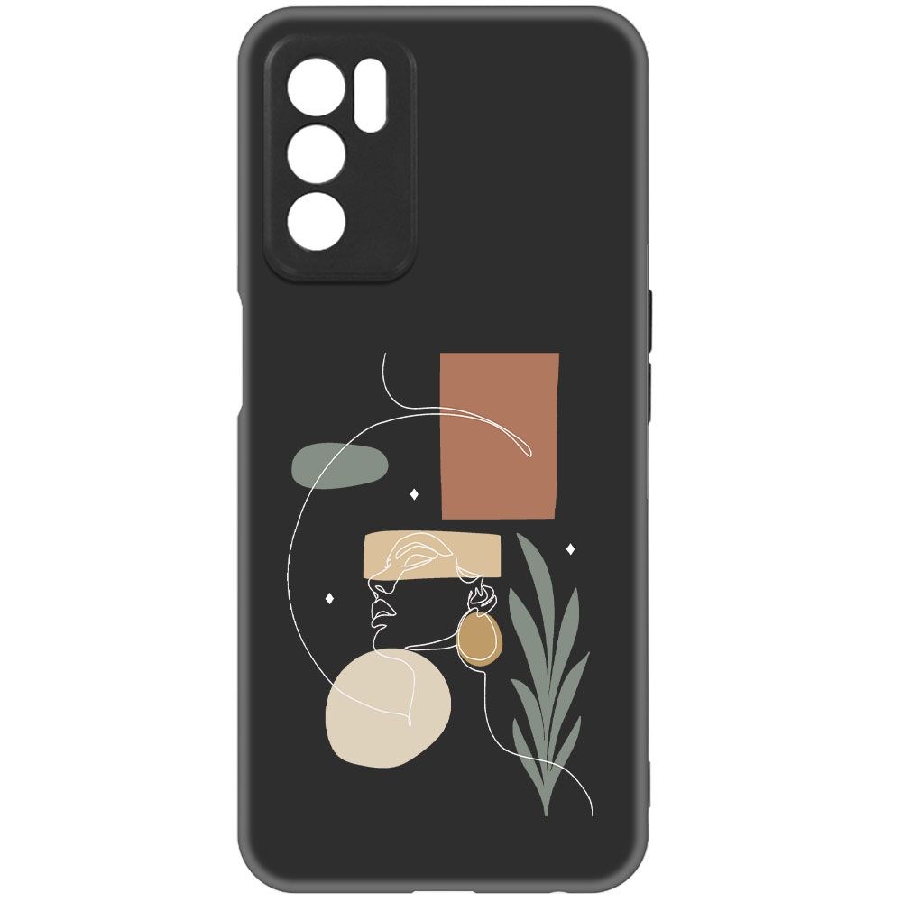 

Чехол-накладка Krutoff Soft Case Элегантность для Oppo A16 черный