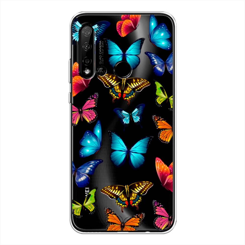 фото Чехол awog "разные бабочки" для huawei nova 5i