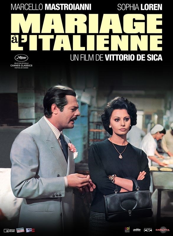 

Постер к фильму "Брак по-итальянски" (Matrimonio all'italiana) A4