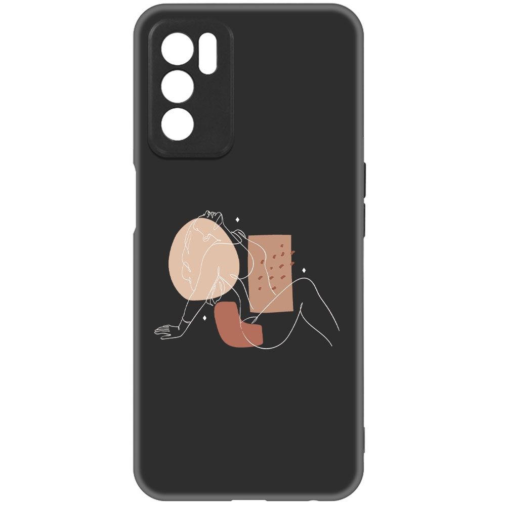 

Чехол-накладка Krutoff Soft Case Чувственность для Oppo A16 черный