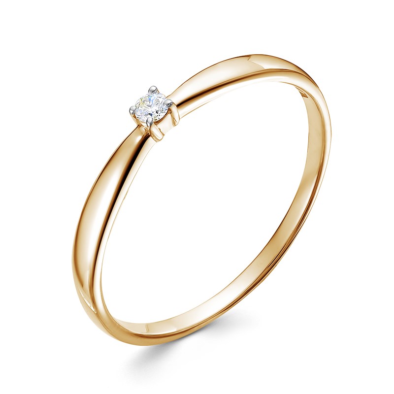 

Кольцо из золота р. 17 Vesna jewelry 11376-151-00-00, бриллиант, 11376-151-00-00
