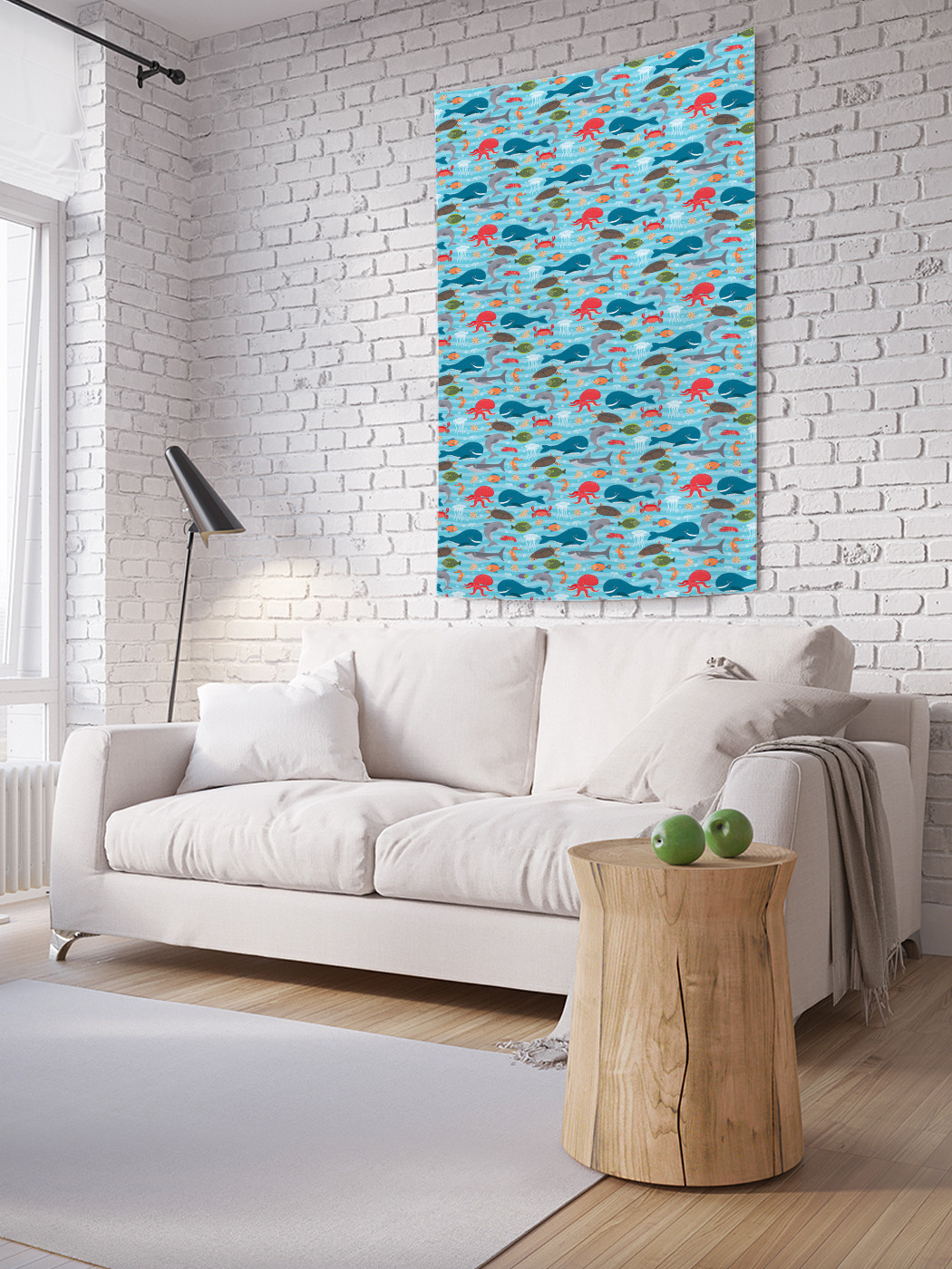 

Вертикальное фотопанно на стену JoyArty Веселый кит 150x200 см, Веселый кит