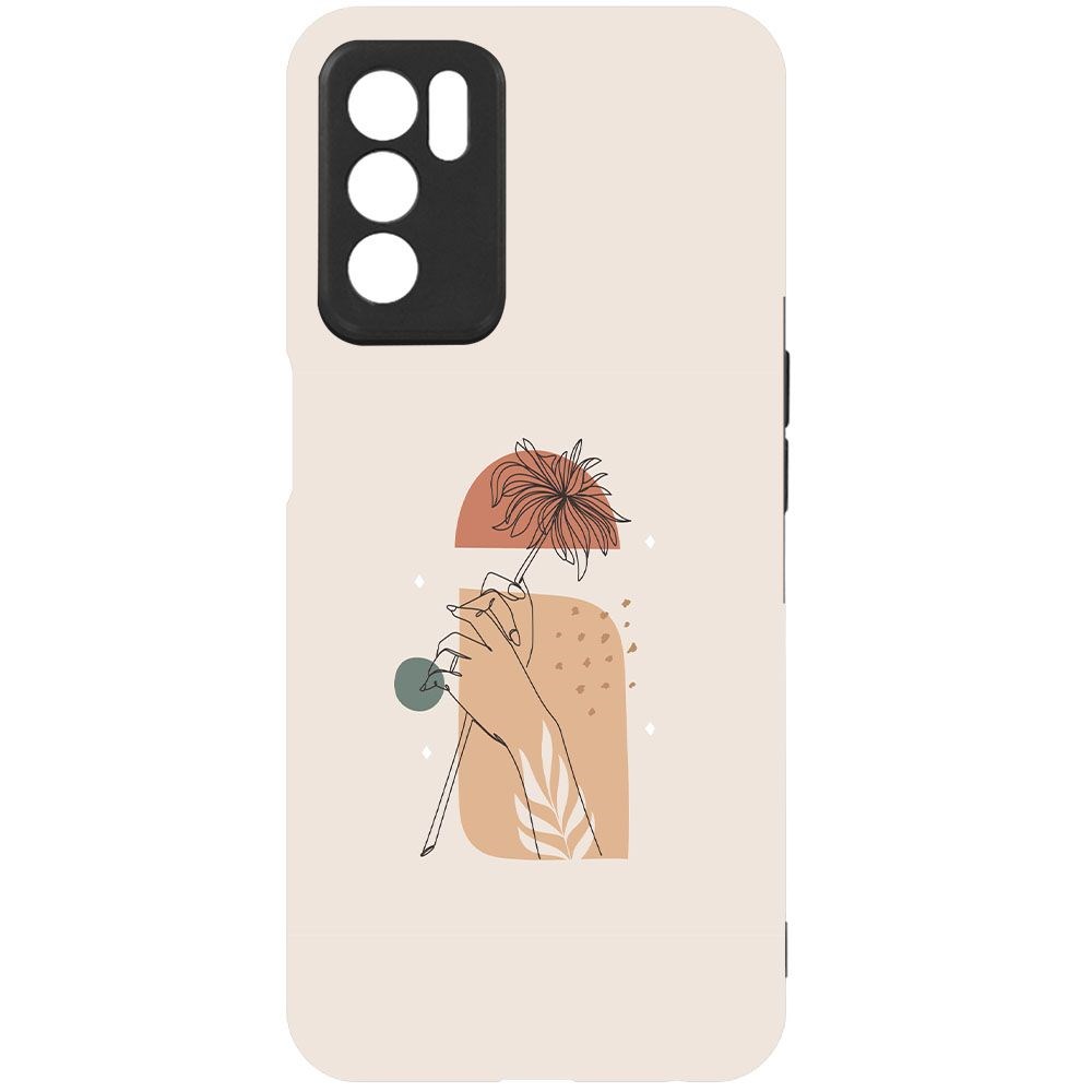 

Чехол-накладка Krutoff Soft Case Романтика для Oppo A16 черный