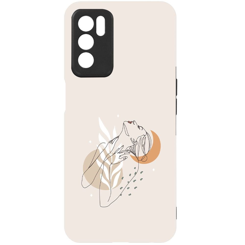 

Чехол-накладка Krutoff Soft Case Женственность для Oppo A16 черный