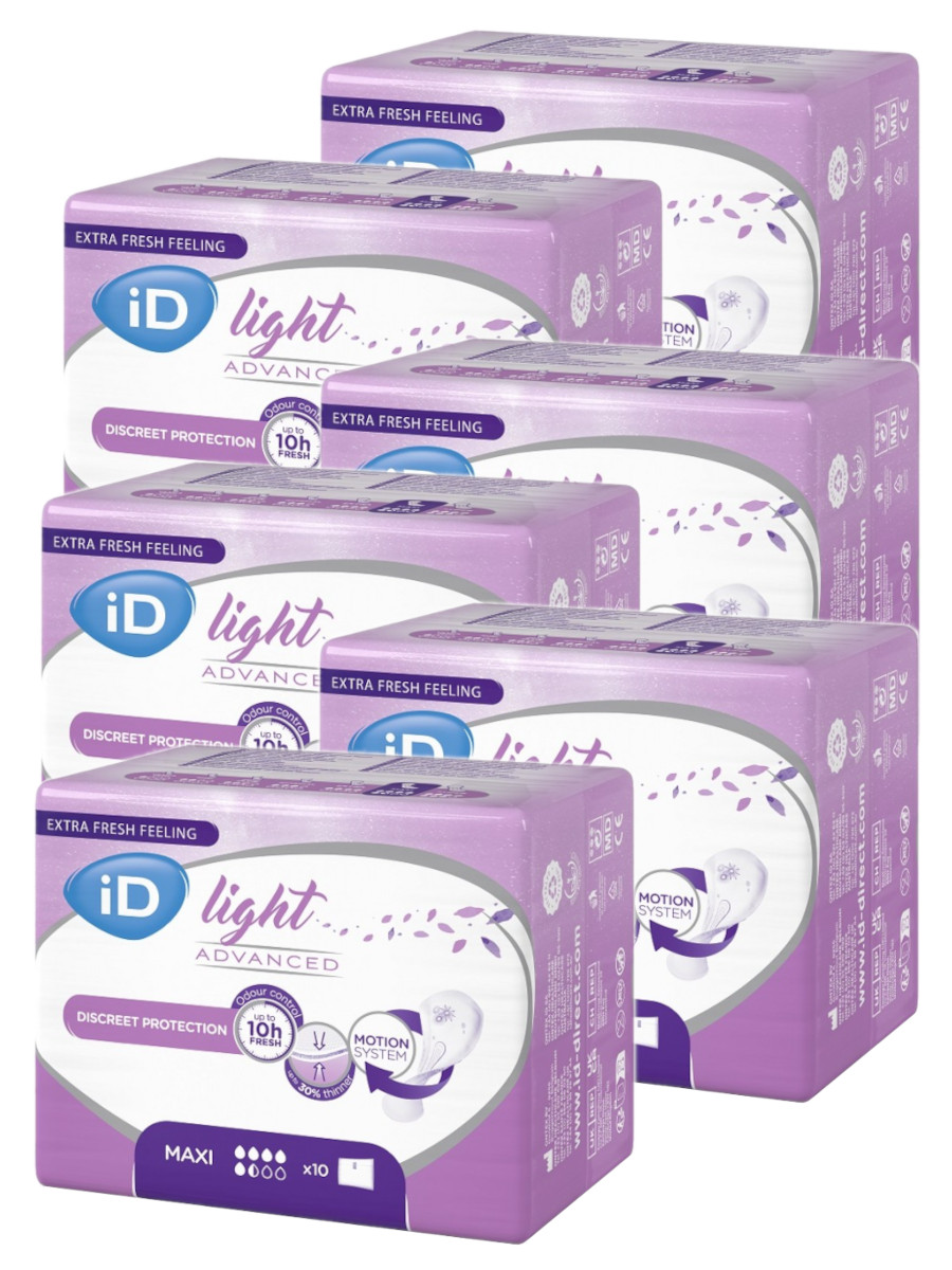 Урологические прокладки iD Light Advanced Maxi 6x10 шт