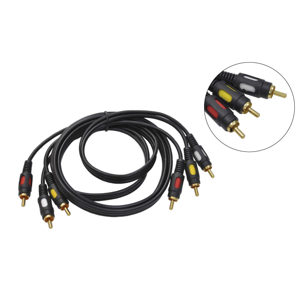 Кабель PREMIER-AV 3RCA - 3RCA 15м черный 299₽