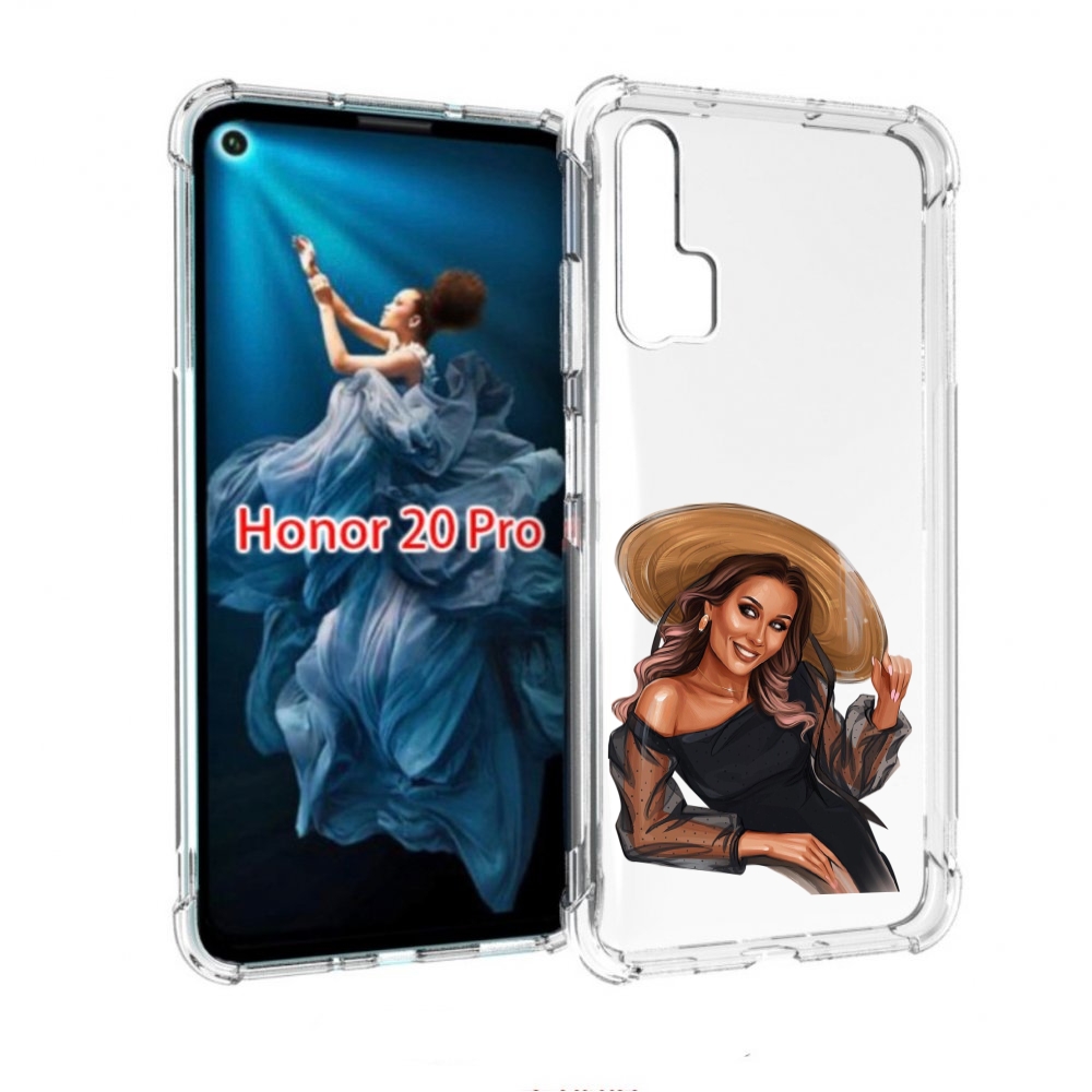 

Чехол бампер MyPads Девушка-в-боди женский для Honor 20 Pro прот, Прозрачный, Tocco