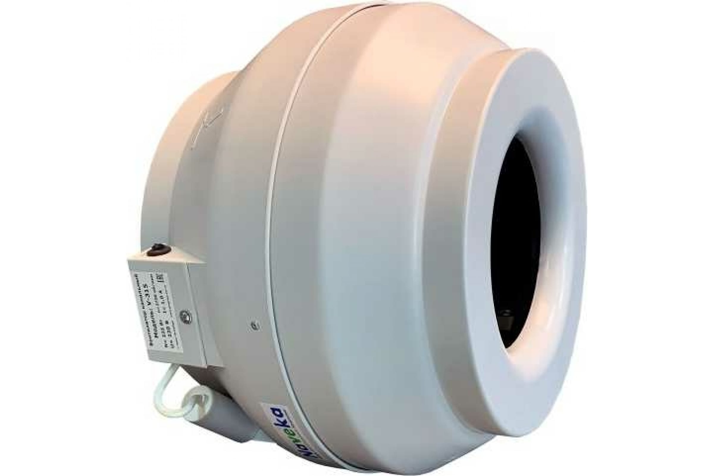 Канальный круглый вентилятор Naveka V(AC1/D)- 315 (пластиковый корпус) (0,2 кВт; 0,89А) УН вентилятор канальный круглый kraft вкк 160 v 780 м3 в час 340 па 160 мм