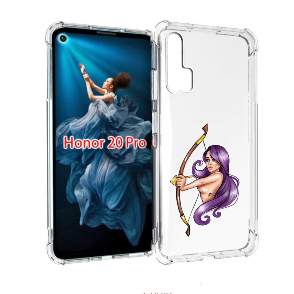 

Чехол бампер MyPads Девушка-Стрелец женский для Honor 20 Pro про, Прозрачный, Tocco